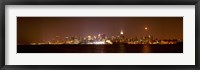 Framed Midtown Manhattan Skyline at Night,  New York City
