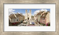 Framed Saint-Vincent De Chalon-Sur-Saone cathedral, Chalon-Sur-Saone, Burgundy, France
