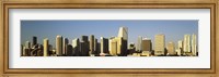Framed Miami, Florida Skyline 2012