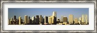 Framed Miami, Florida Skyline 2012