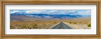 Framed Road passing through a desert, Death Valley, Death Valley National Park, California, USA