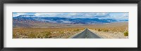 Framed Road passing through a desert, Death Valley, Death Valley National Park, California, USA