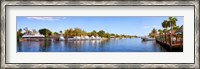 Framed Intercoastal waterway at West Palm Beach, Palm Beach County, Florida, USA