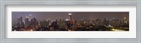 Framed High angle view of city at dusk, Bangkok, Thailand