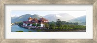 Framed Monastery at the waterfront, Punakha Monastery, Punakha, Bhutan