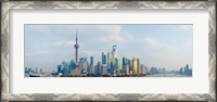 Framed Buildings at the waterfront, Pudong, Huangpu River, Shanghai, China