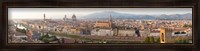 Framed High angle view of the city from Piazzale Michelangelo, Florence, Tuscany, Italy