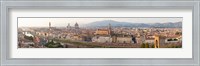 Framed High angle view of the city from Piazzale Michelangelo, Florence, Tuscany, Italy