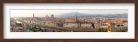 Framed High angle view of the city from Piazzale Michelangelo, Florence, Tuscany, Italy