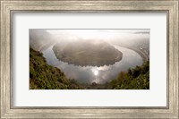 Framed High angle view of Mosel River, Bremm, Cochem-Zell, Rhineland-Palatinate, Germany