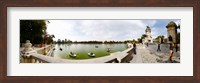 Framed Boats in a lake, Buen Retiro Park, Madrid, Spain