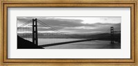Framed Silhouette of Golden Gate Bridge, San Francisco, California
