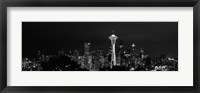 Framed Seattle Space Needle at Night 2010
