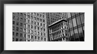 Framed Low angle view of office buildings, San Francisco, California