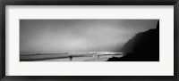 Framed Surfers on the beach, Point Reyes National Seashore, Marin County, California, USA