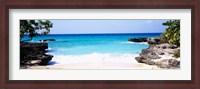 Framed Rock formations on the beach, Smith's Cove Beach, Smith's Cove, Georgetown, Grand Cayman, Cayman Islands