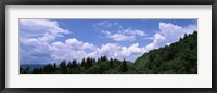 Framed Clouds over mountains, Cherokee, Blue Ridge Parkway, North Carolina, USA