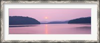 Framed Sunset over mountains, Lake Chatuge, Western North Carolina, North Carolina, USA