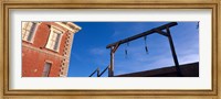 Framed Low angle view of gallows, Tombstone Courthouse State Historic Park, Tombstone, Arizona, USA