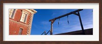 Framed Low angle view of gallows, Tombstone Courthouse State Historic Park, Tombstone, Arizona, USA