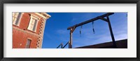 Framed Low angle view of gallows, Tombstone Courthouse State Historic Park, Tombstone, Arizona, USA