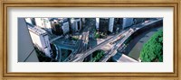 Framed Aerial Akasaka Tokyo Japan