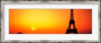 Framed Eiffel Tower sunrise Paris France