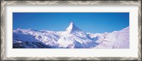 Framed Mt Matterhorn Valais Sunnegga Switzerland