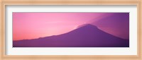 Framed Sunset over Mt Fuji Shizuoka Japan