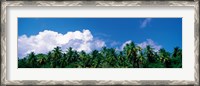 Framed Maldives with Clouds