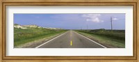 Framed Road passing through a landscape, North Carolina Highway 12, Cape Hatteras National Seashore, Outer Banks, North Carolina, USA