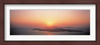Framed Sunset Santorini Island Greece