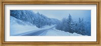 Framed Winter road NH USA