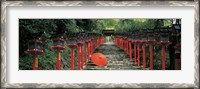 Framed Kibune Shrine Kyoto Japan