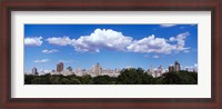 Framed Trees with row of buildings, Central Park, Manhattan, New York City, New York State, USA