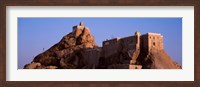 Framed Temple on cliff, Rockfort Ucchi Pillayar Temple, Tiruchirapalli, Tamil Nadu, India