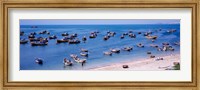 Framed Fishing boats at a harbor, Mui Ne, Vietnam