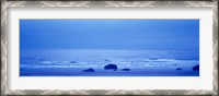 Framed Rocks on the beach, Bandon Beach, Bandon, Coos County, Oregon, USA