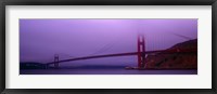 Framed Suspension bridge across the sea, Golden Gate Bridge, San Francisco, Marin County, California, USA