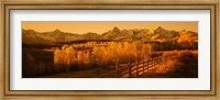 Framed Dallas Divide, San Juan Mountains, Colorado (sepia)