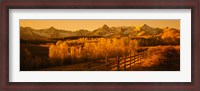 Framed Dallas Divide, San Juan Mountains, Colorado (sepia)