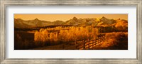 Framed Dallas Divide, San Juan Mountains, Colorado (sepia)