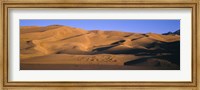 Framed Sand dunes in a desert, Great Sand Dunes National Monument, Alamosa County, Saguache County, Colorado, USA