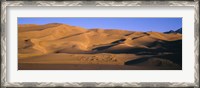 Framed Sand dunes in a desert, Great Sand Dunes National Monument, Alamosa County, Saguache County, Colorado, USA