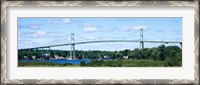 Framed Suspension bridge across a river, Thousand Islands Bridge, St. Lawrence River, New York State, USA