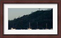 Framed Boats in the sea, Hermosa Beach, Costa Rica