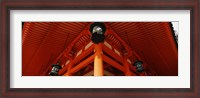 Framed Heian Jingu Shrine, Kyoto, Kyoto Prefecture, Kinki Region, Honshu, Japan