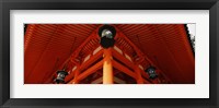 Framed Heian Jingu Shrine, Kyoto, Kyoto Prefecture, Kinki Region, Honshu, Japan