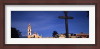 Framed Low angle view of a church, Cholula, Puebla State, Mexico