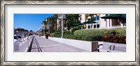 Framed Buildings along a walkway, Garrison Channel, Tampa, Florida, USA